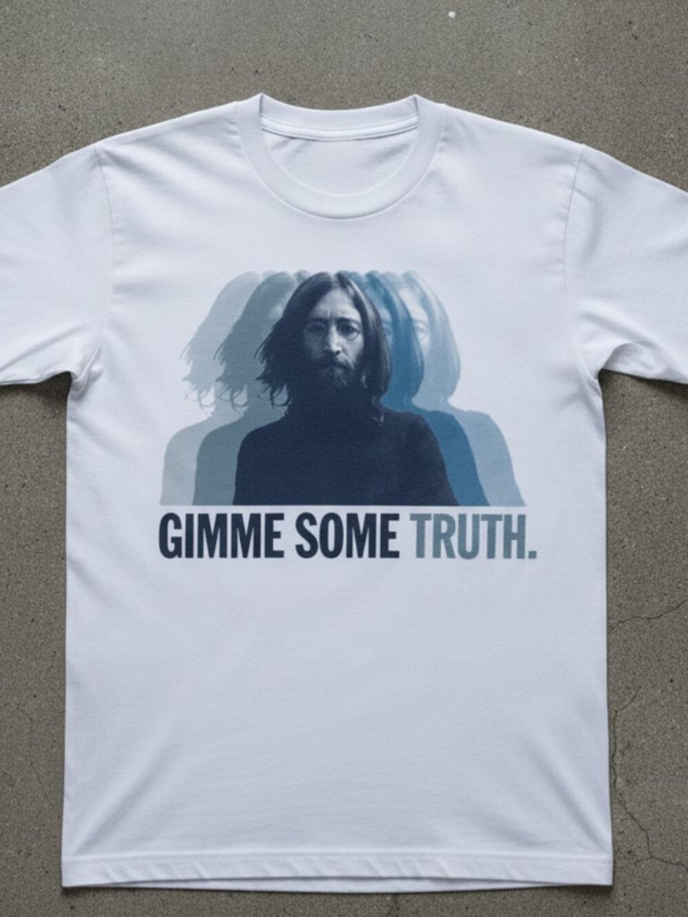 John Lennon Gimme Some Truth T-Shirt Vintage Rock Music Graphic Tee Classic Beat